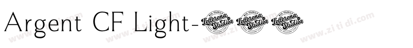 Argent CF Light字体转换